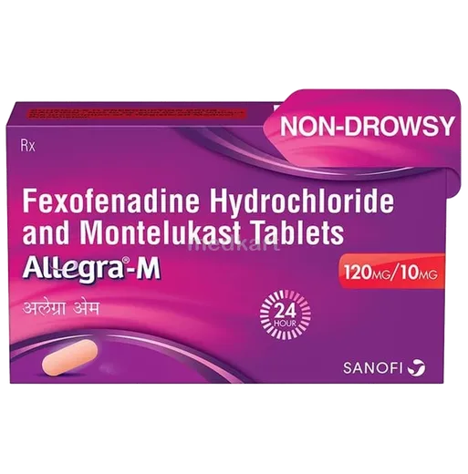 allegra m tablet 10's